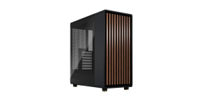 FRACTAL DESIGN skříň North Charcoal Black TG Light Tint, 1x USB 3.1 Typ-C, 2x USB 3.0, bez zdroje, ATX