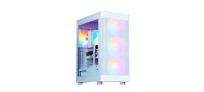 ZALMAN case I4 TG, Mid Tower, ATX, 2xUSB 3.0, 1xUSB 2.0, 4x 120mm RGB Fan, bílá