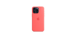 APPLE iPhone 15 Pro Max Silicone Case with MagSafe - Guava