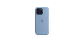 APPLE iPhone 15 Pro Max Silicone Case with MagSafe - Winter Blue