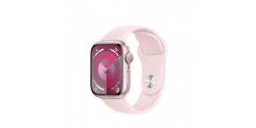 APPLE Watch Series 9 GPS 41mm Pink Aluminium Case with Light Pink Sport Band - M/L