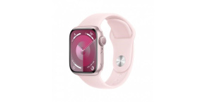 APPLE Watch Series 9 GPS 45mm Pink Aluminium Case with Light Pink Sport Band - S/M