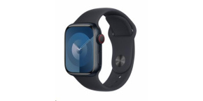 APPLE Watch Series 9 GPS + Cellular 41mm Midnight Aluminium Case with Midnight Sport Band - M/L