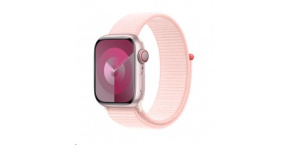 APPLE Watch Series 9 GPS + Cellular 41mm Pink Aluminium Case with Light Pink Sport Loop