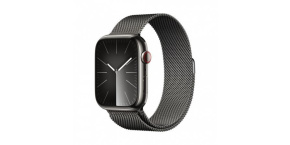 APPLE Watch Series 9 GPS + Cellular 45mm Graphite Stainless Steel Case with Graphite Milanese Loop