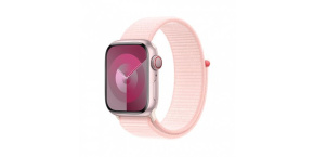 APPLE Watch Series 9 GPS + Cellular 45mm Pink Aluminium Case with Light Pink Sport Loop