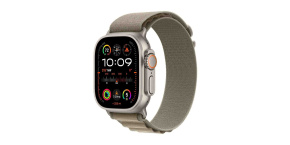 APPLE Watch Ultra 2 GPS + Cellular, 49mm Titanium Case with Olive Alpine Loop - Large