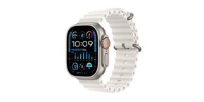 APPLE Watch Ultra 2 GPS + Cellular, 49mm Titanium Case with White Ocean Band