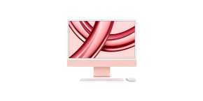 APPLE 24-inch iMac with Retina 4.5K display: M3 chip with 8-core CPU and 8-core GPU, 256GB SSD - Pink