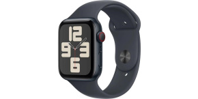 Apple Watch SE (2024) GPS + Cellular 40mm Midnight Aluminium Case with Midnight Sport Band - S/M