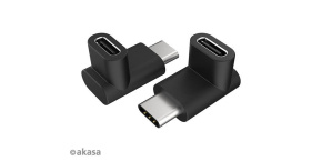 AKASA adaptér USB3.1 Gen2 Type-C na Type-C, 2ks v balení