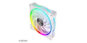 AKASA ventilátor SOHO AR, 12cm ARGB PWM fan, 120x120x25mm, bílá