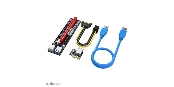 AKASA adaptér PCIe Riser Adapter Card for GPU Mining