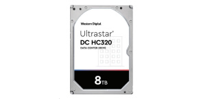 Western Digital Ultrastar® HDD 8TB (HUS728T8TALE6L4) DC HC320 3.5in 26.1MM 256MB 7200RPM SATA 512E SE (GOLD WD8003FRYZ)