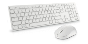 DELL Pro Wireless Keyboard and Mouse - KM5221W - Czech/Slovak (QWERTZ) - White