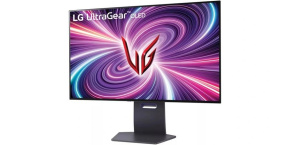 LG MT OLED LED 31,5" 32GS95UE-B - OLED panel, 3840x2160, 240Hz, 0,03ms, 2x HDMI, DP, USB 3.0, pivot, repro