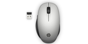 HP Dual Mode Silver Mouse 300 - bluetooth myš, připojení ke dvou PC zároveň