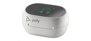 Poly Voyager Free 60+ bluetooth headset, BT700 USB-A adaptér, dotykové nabíjecí pouzdro, bílá