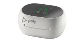 Poly Voyager Free 60+ bluetooth headset, BT700 USB-A adaptér, dotykové nabíjecí pouzdro, bílá