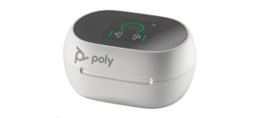 Poly Voyager Free 60+ MS Teams bluetooth headset, BT700 USB-C adaptér, dotykové nabíjecí pouzdro, bílá