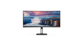 AOC MT VA LCD WLED 34" CU34V5C/BK - VA panel, 3440x1440, HDMI, DP, USB, USB-C, nast. vyska, repro, zakriven