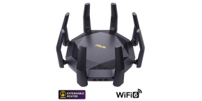 ASUS RT-AX89X (AX6100) WiFi 6 Extendable Router, 10G porty,  AiMesh, 4G/5G Mobile Tethering