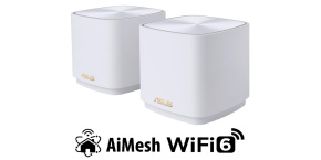 ASUS ZenWiFi XD5 2-pack Wireless AX3000 Dual-band Mesh WiFi 6 System, white