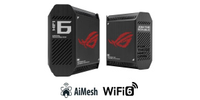 ASUS GT6 2-pack black Wireless AX10000 ROG Rapture Wifi 6 Tri-band Gaming Mesh System