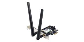 ASUS PCE-AXE5400 Wireless AXE5400 PCIe Wi-Fi 6E Adapter Card, Bluetooth 5.2