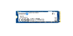 Kingston SSD 2TB NV3, M.2 2280, NVMe PCIe Gen4x4, (R: 6000MB/s; W: 5000MB/s)