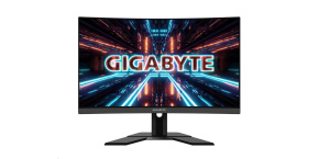 GIGABYTE LCD - 27" Gaming monitor G27QC A, Prohnutý VA1500R, 2560 x 1440 QHD, 165Hz, 4000:1, 250cd/m2, 1ms, 2xHDMI, 2xDP