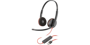 Poly Blackwire C3220 náhlavní souprava, USB-A, stereo (Bulk), černá