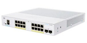 Cisco switch CBS250-16P-2G (16xGbE,2xSFP,16xPoE+,120W,fanless) - REFRESH