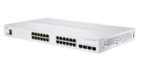 Cisco switch CBS350-24T-4G-EU (24xGbE,4xSFP,fanless) - REFRESH