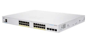 Cisco switch CBS350-24FP-4G-EU (24xGbE,4xSFP,24xPoE+,370W) - REFRESH