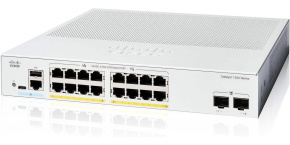 Cisco Catalyst switch C1300-16FP-2G (16xGbE,2xSFP,16xPoE+,240W,fanless)