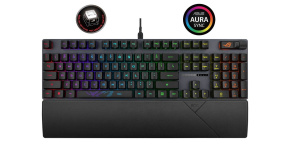 ASUS klávesnice ROG STRIX SCOPE II, mechanická, drátová, ROG RX RED / PBT, US