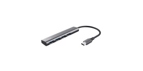 TRUST Rozbočovač Halyx Aluminium USB-C To 4 Port USB-A 3.2 Gen1 Hub