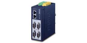 PLANET IMG-2400T Průmyslová brána, MODBUS, 4x RS-232/422/485 na IP, 2x RJ-45 10/100Base-TX, -40 až +75°C, DC12-48V, IP40