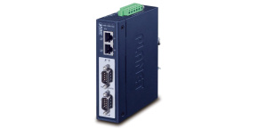 PLANET IMG-2200T Průmyslová brána, MODBUS, 2x RS-232/422/485 na IP, 2x RJ-45 10/100Base-TX, -40 až +75°C, DC12-48V, IP30