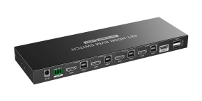 PREMIUMCORD HDMI switch, 4K@60Hz HDMI2.0 KVM 4:1, s dálkovým ovladačem