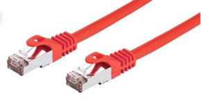 C-TECH kabel patchcord Cat6, FTP, červený, 0,5m