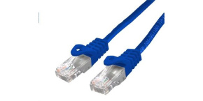 C-TECH kabel patchcord Cat6, UTP, modrý, 0,5m