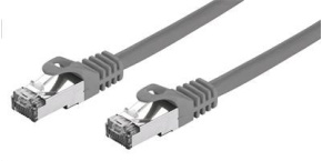 C-TECH kabel patchcord Cat7, S/FTP, šedý, 1m