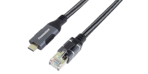 PremiumCord Ethernetový kabel USB-C na LAN RJ45 10/100/1000, 2m