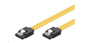 PremiumCord 0,3m SATA 3.0 datový kabel 1.5GBs / 3GBs / 6GBs, kov.západka