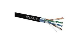 Instalační kabel Solarix venkovní FTP, Cat5E, drát, PE, box 100m SXKD-5E-FTP-PE