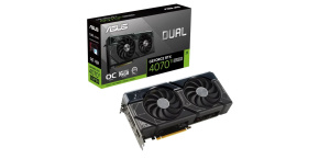 ASUS VGA NVIDIA GeForce RTX 4070 Ti SUPER DUAL OC 16G, 16G GDDR6X, 3xDP, 1xHDMI