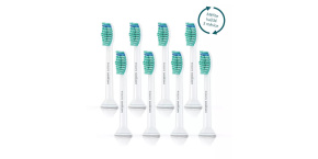 Philips HX6018/07 Sonicare ProResults, náhradní hlavice, standardní velikost, 8 kusů, nasazovací, bílá