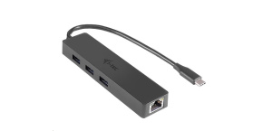 i-tec USB-C 3.1 Slim 3-portový HUB + RJ-45